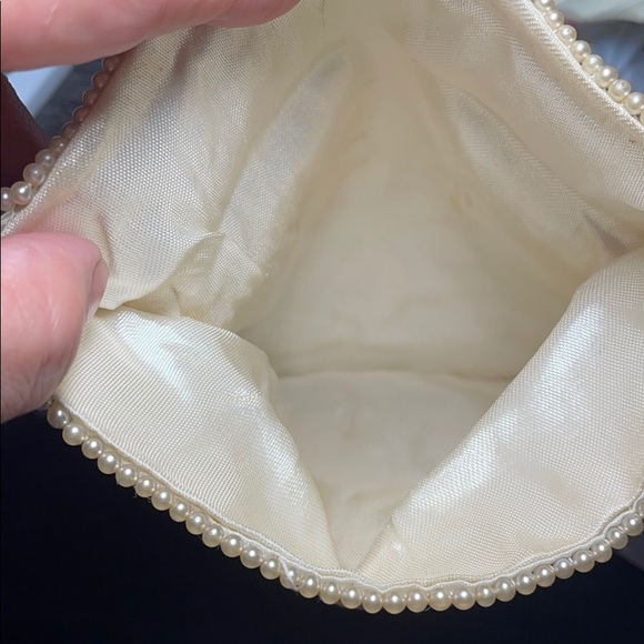 VINTAGE POUCH BAG PEARLS & SEQUINS RAINBOW COLOR - Picture 4 of 8